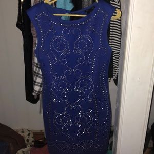 Royal blue sparkle dress